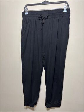 Black Drawstring Jogger Pants